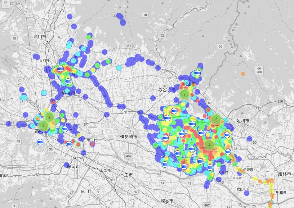 TTN connectivity in Gunma prefecture
