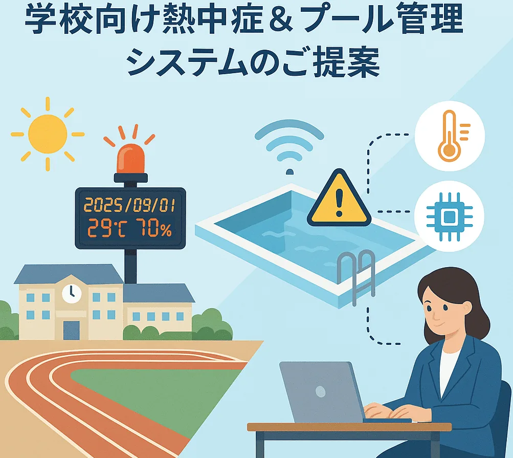 学校向け 熱中症＆プール管理システムのご提案